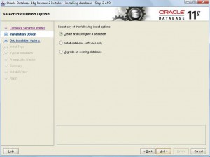 Oracle 11g Database Installation:Pic 2